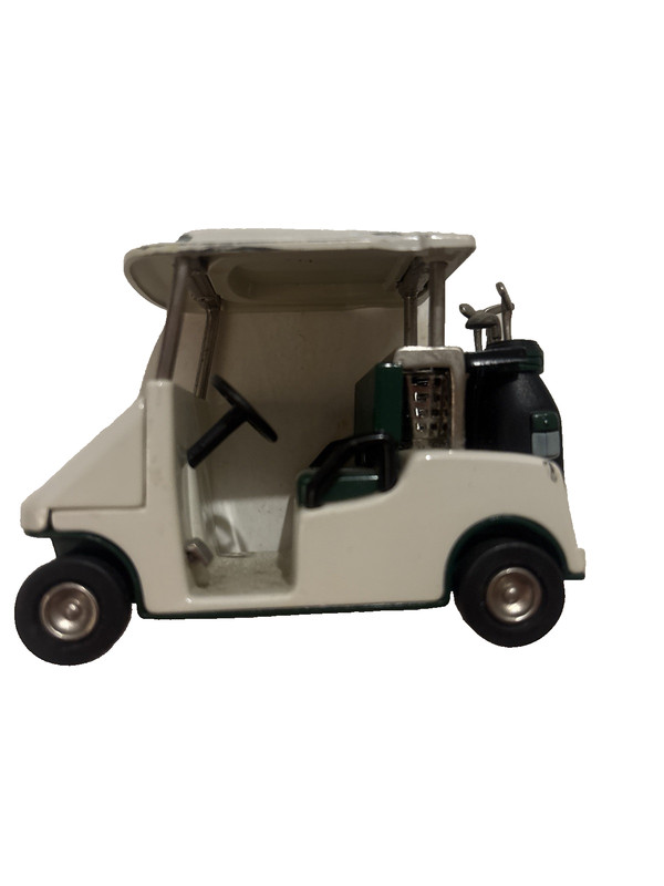 Vintage Relic Golf Cart Desk Clock Die Cast Fossil Novelty Untested Limited Ed.