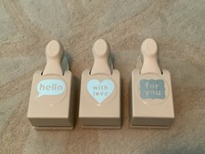 Martha Stewart Card Paper Punch for you, With Love, Hello Lot
