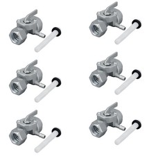 6PC Shut Off Valve Gas Fuel Tank Pump Petcock for Switch 168F Gasoline Generator