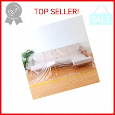 146"/12ft Plastic Sofa Couch Cover,Furniture Covers,Waterproof Couch Covers,Plas