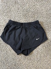Nike Girls Dri Fit Tempo Shorts Liner Drawstring Black Size XS
