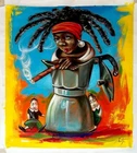 ORIGINAL Art Painting  Cubano Artist Cuba  Cuban Cigar Lady IVAN PRATS CUSA 1