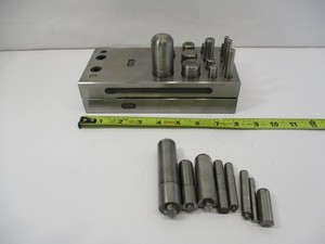 Huge Toolmaker Made SHIM STOCK PUNCH Set (21) Punches 3/16" - 1-1/4" All EC