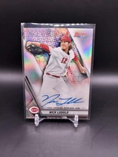 2019 Bowman's Best Nick Lodolo Best of 2019 Autograph Auto RC Refractor Reds A32
