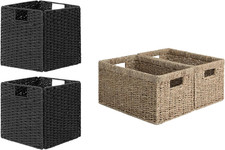 11" Wicker Baskets for Stylish Home Organization