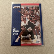 🟧1991-92 Fleer Cliff Robinson #172 Portland Trailblazers Basketball Vintage