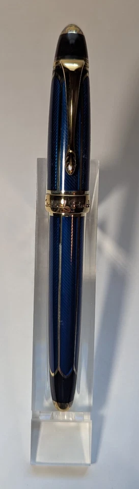 Pluma Estilográfica Michel Perchin METROPOLITAN Azul/Dorado #1/88 ¡NUEVA STOCK ANTIGUA RARA!! Foto 2 de 4