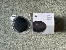 Google Home Mini Smart Speaker with Voice Assistant Charcoal - Open Box