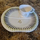 Red Wing Pottery Dinnerware DESERT SUPPER TRAY SET
