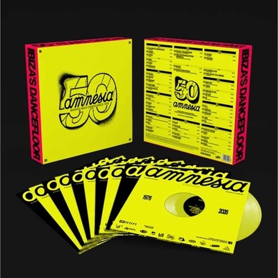 Various Artists / AMNESIA 50 YEARS (10X12 INCH, YELLOW & BLACK COLOURED VINYL)