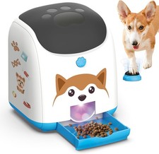 Dog Puzzle Feeder Toy Remote Control Treat Dispenser Night Light IQ Slow Feeder
