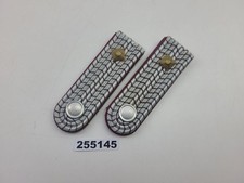 Schulterklappen Feuerwehr DDR Weinrot Silber Uniform Sammlerstück #255145