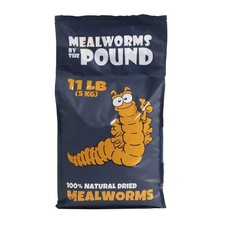 MBTP Bulk Dried Mealworms - Treats for Chickens  Wild Birds 11 Lbs 