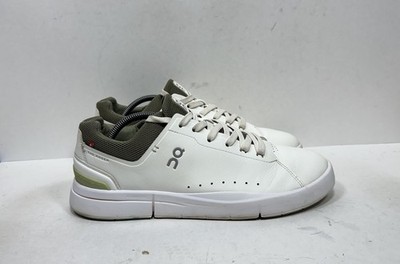 On the Roger Advantage Men's Size 10.5 White Olive Tennis Shoes 3MD10641528