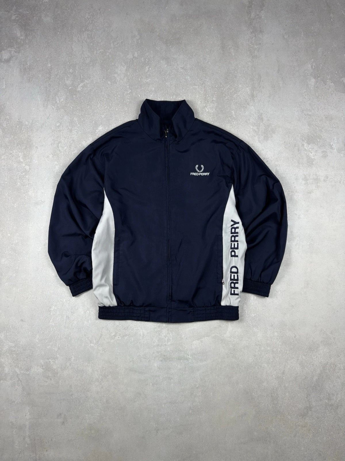 Fred Perry Sportswear 00s Vintage Jacket Tracksuit Nylon Blue Logo Regular Fit image 1