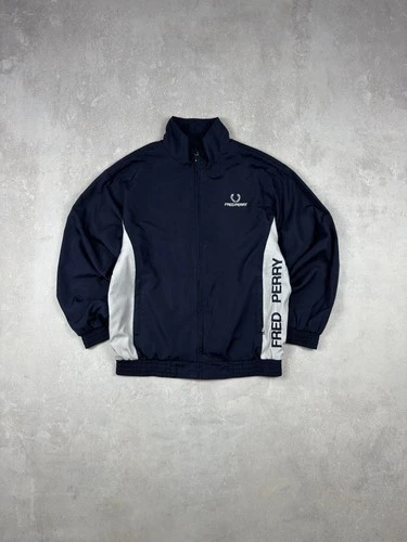 Fred Perry Sportswear 00s Vintage Jacket Tracksuit Nylon Blue Logo Regular Fit - product listing photo
