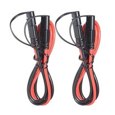 2Pack 3FT 10AWG SAE to SAE Extension Cable 2Pin Bullet Quick Connect Heavy Du
