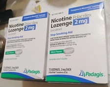 nicotine polacrilex lozenges 2 mg 72 count compared to nicorette 2 pack