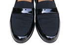 Salvatore Ferragamo Italy Black Patent Leather Nylon Toe Loafer Dress Shoe SZ 9D — photo 10