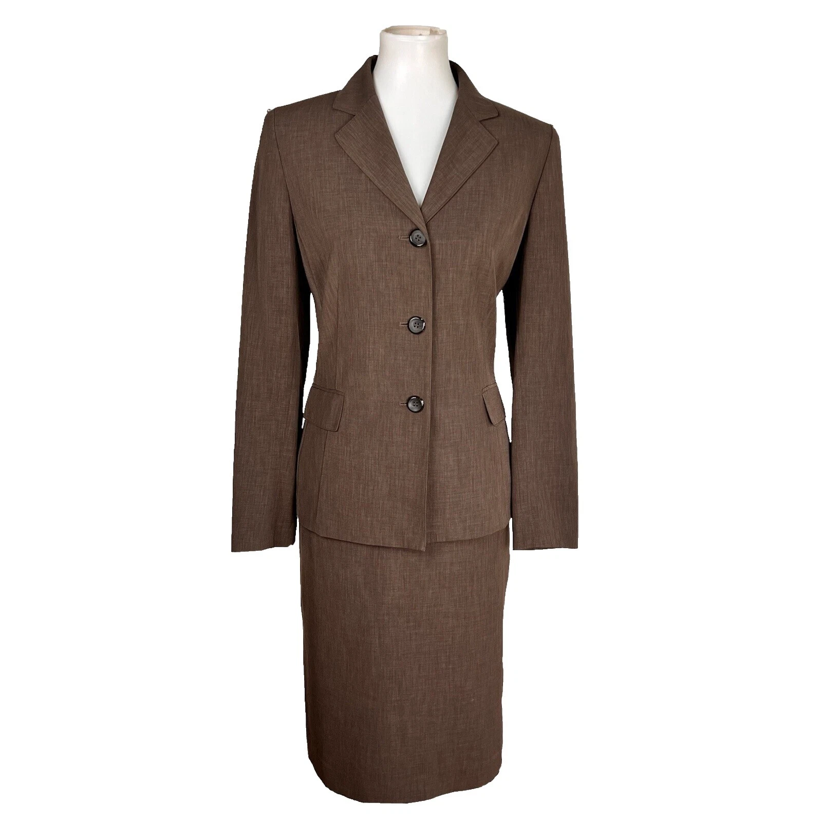 Trajes de Falda Evan Picone trajes y Marrón Suit Separates para Mujeres