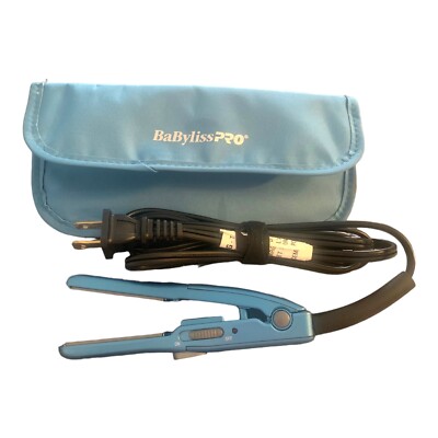 BaBylissPRO Nano Titanium Ultra-Thin Straightening Iron Blue (BNT4072TUC) New