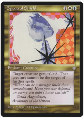 Vintage Magic the Gathering Spectral Shield (x4) PLAYSET MtG Ice Age