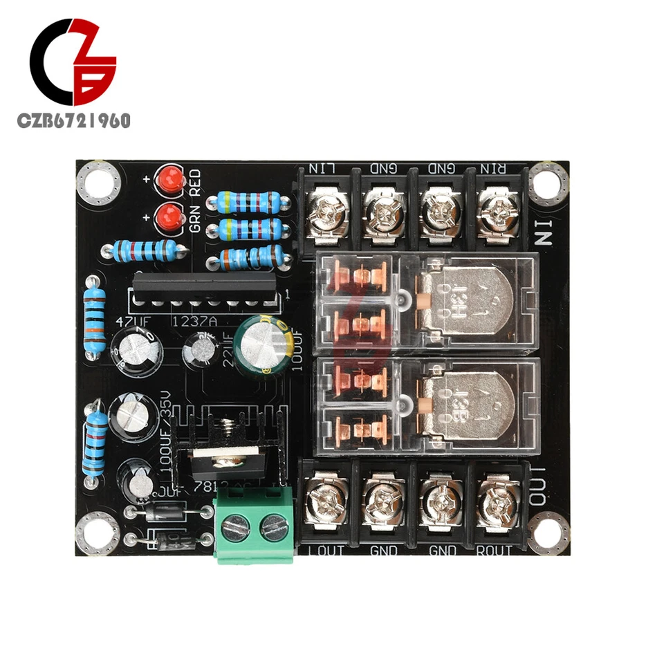 UPC1237 Stereo Speaker Protection Board Delay Boot Circuit Module 12-18V 300W*2 - Image 3 of 4