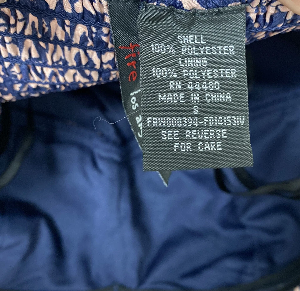 Mono Fire Los Angeles Mujer Sin Tirantes Rosa Azul Geométrico Talla S Foto 4 de 4