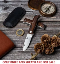 Cudeman MT-10 Folding Knife 1.5" Vanadium Molybdenum Steel Blade Juma Handle