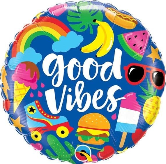 Good Vibes 18 inch Foil Balloon