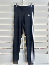 Womens Adidas Design 2 Move Climalite 3 Stripes Leggings Used Size Small