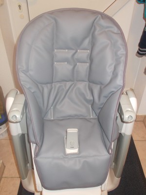Peg Perego Tatamia Bezug für Hochstuhl , Textilleder in grau  ***neu***