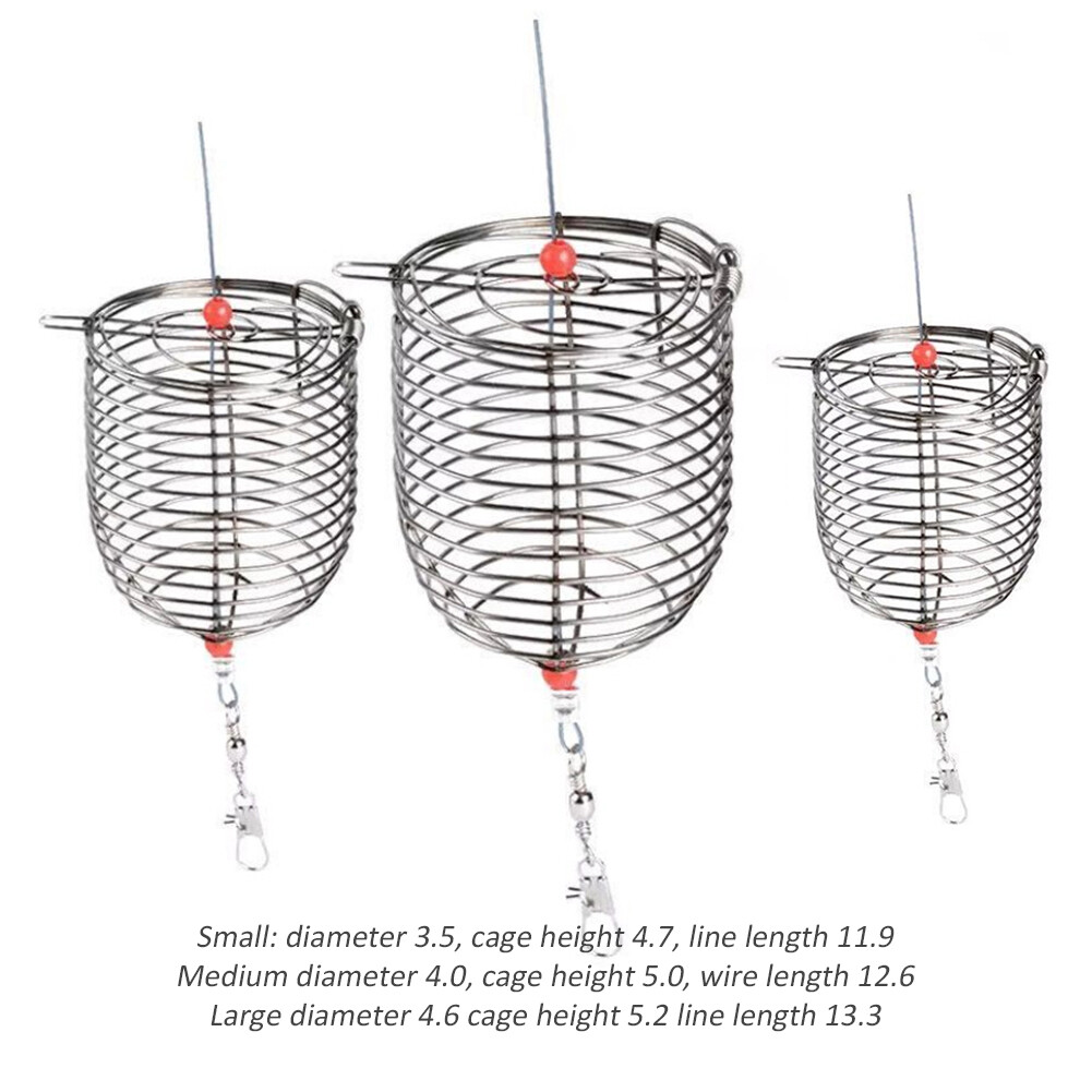 Lure Conical Fishing Bait Cage Basket Feeder Holder Carp Fishing Tackle