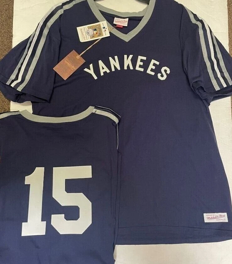 THURMAN MUNSON NEW YORK YANKEES Mitchell & Ness Throwback Jersey Big  Tall