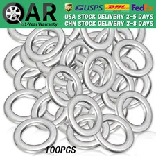 100x 14MM 94109-14000 FOR HONDA/ACURA OIL DRAIN PLUG CRUSH WASHERS Aluminum