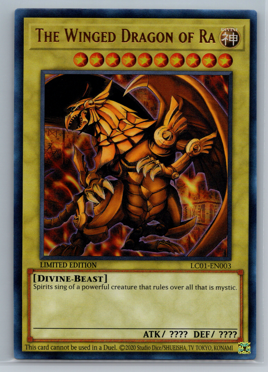 Yu-Gi-Oh The Winged Dragon of Ra Ultra Rare LC01-EN003 25th
