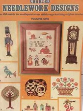 Vintage Cross Stitch Pattern Farm Minis Charted Needlework Needlepoint Motifs