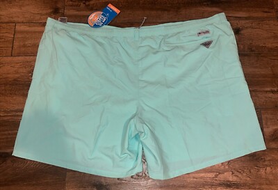 Columbia Men's Backcast III Water Shorts - UPF 50 Quick-Dry Swim Shorts, 8-Inch Inseam, Gulf Stream Color - Large