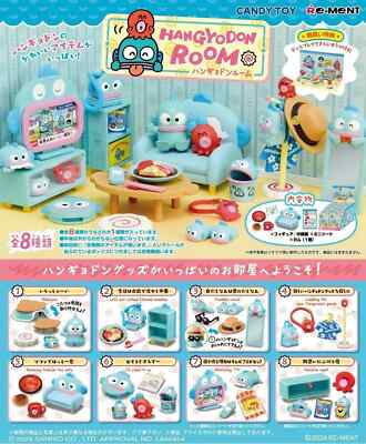 Re-Ment Sanrio HANGYODON ROOM complete set of 8 BOX miniature figure JP
