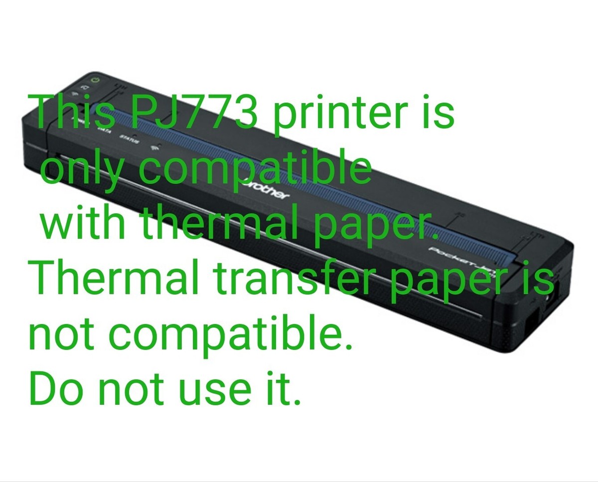 Brother PocketJet PJ-773 A4 Mobile Wi-Fi Thermal Printer Operation