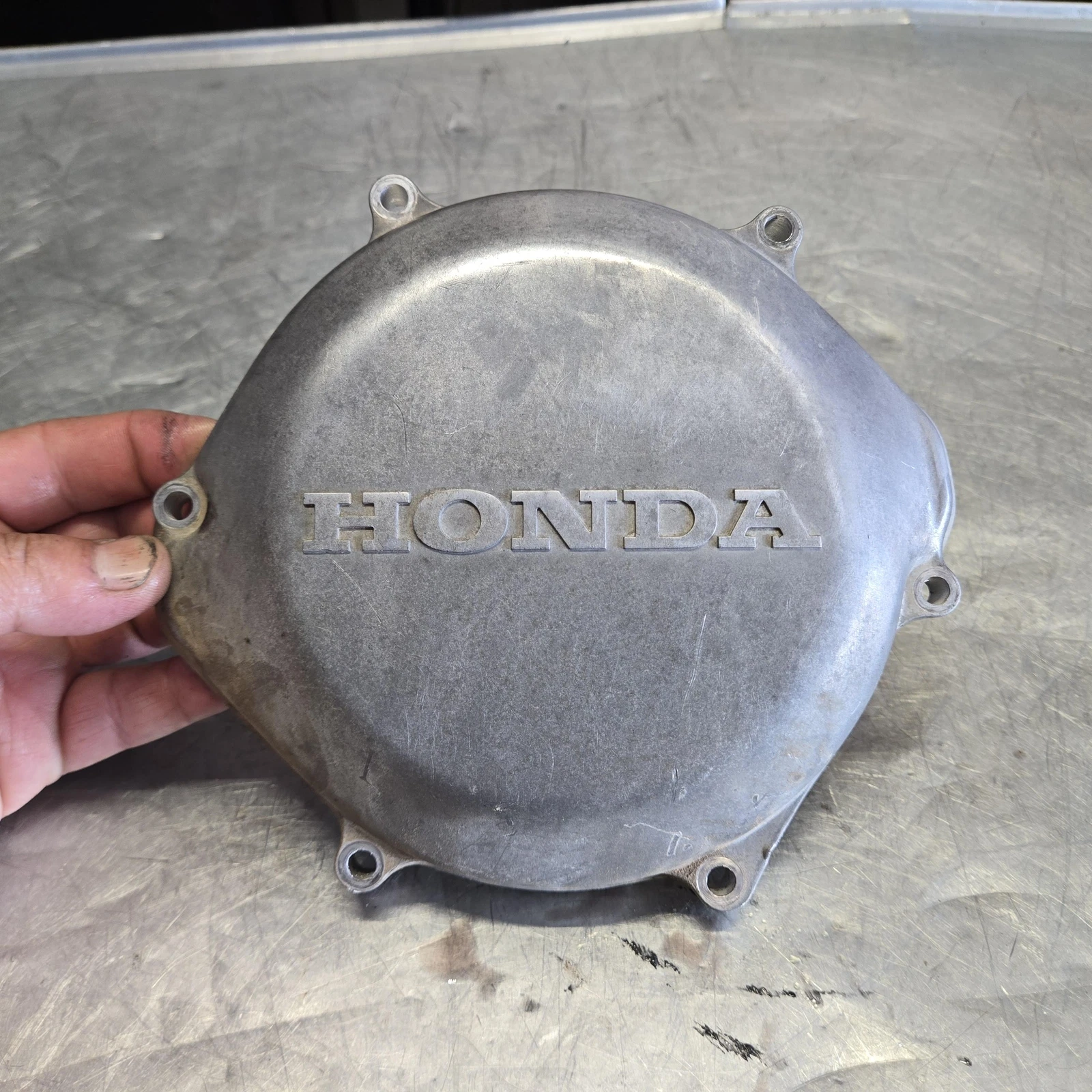 1999 Honda Cr250r Engine Motor Side Clutch Cover