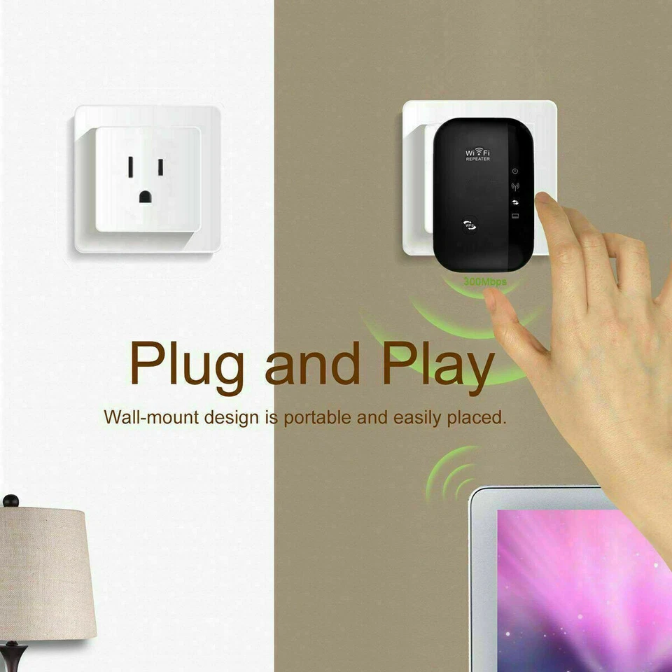 WiFi Extender Wifi Repeater Wifi Booster Wifi Amplifier covers 900 Ft USA SELLER - Image 4 of 4