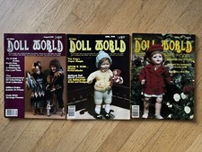 Lot of 3 1982 National Doll World Magazines Feb, August And June