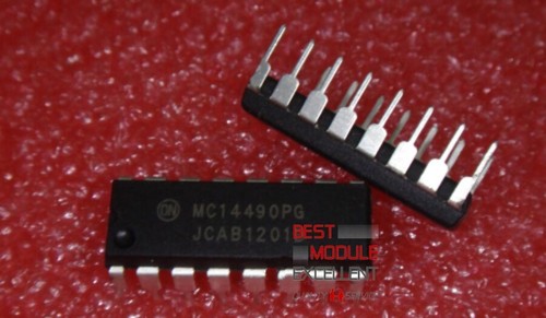 5x MC14490P IC – Eliminatore Rimbalzo Di Contatto HEX DIP-16 (Nuovo) - Foto 5