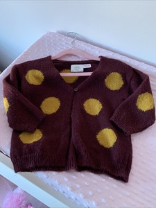 mustard baby cardigan
