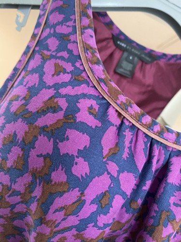 Abito firmato MARC JACOBS viola pura seta 100% tubino / tubino taglia L - Foto 4 di 5