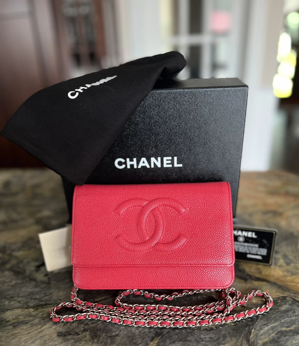 chanel timeless wallet on chain