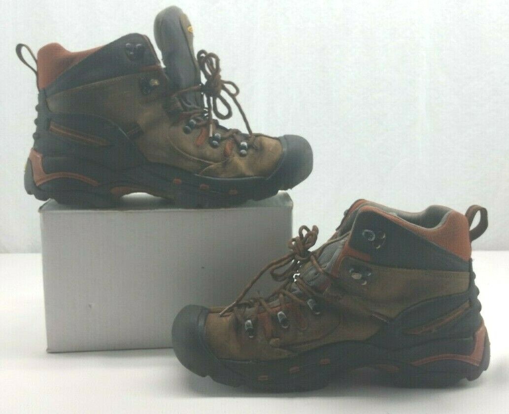KEEN 1009709 Men's Pittsburgh Mid Soft Toe Waterproof Boot Brown SZ 11.