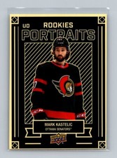 2022-23 UD Series 2 UD Portraits Rookies  #P-55 Mark Kastelic Ottawa Senators