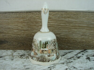 American Treasury Limited Edition Currier and Ives Four Seasons Bell (Winter)